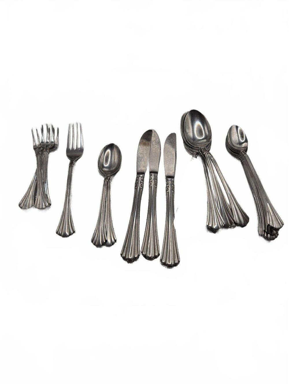 Vintage Marketplace MPF7 stainless steel, Flatware Set, 17 Pieces